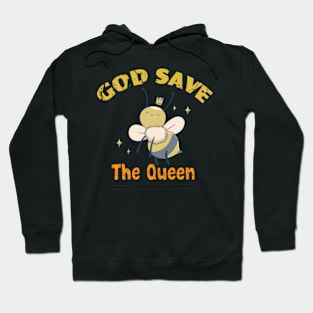 God Save The Queen Environmental Beekeeper Bees Apiculture Hoodie